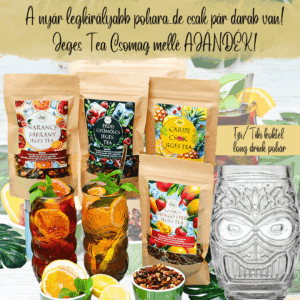 **Jeges tea csomag + ajándék koktélos pohár (0.5l)