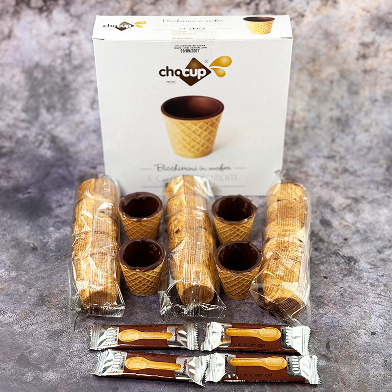 Chocup® Mini 20db (30ml)– ehető kávés pohár szett belga étcsokoládéval - Image 2